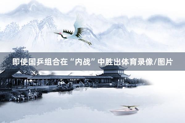 即使国乒组合在“内战”中胜出体育录像/图片