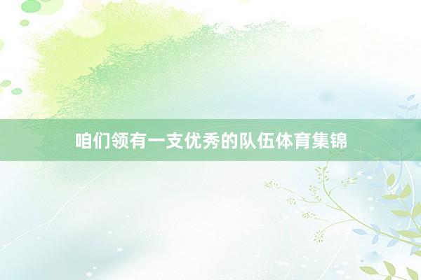 咱们领有一支优秀的队伍体育集锦