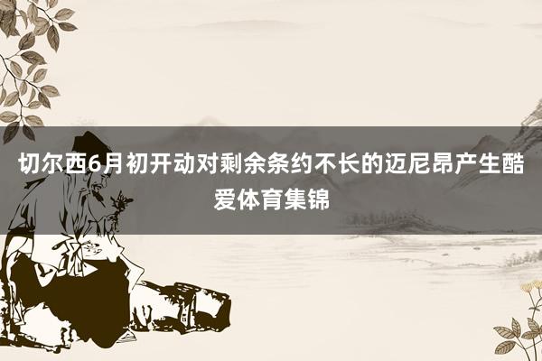 切尔西6月初开动对剩余条约不长的迈尼昂产生酷爱体育集锦