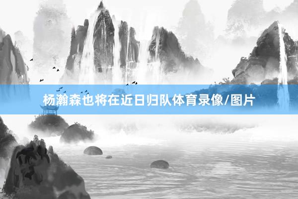 杨瀚森也将在近日归队体育录像/图片
