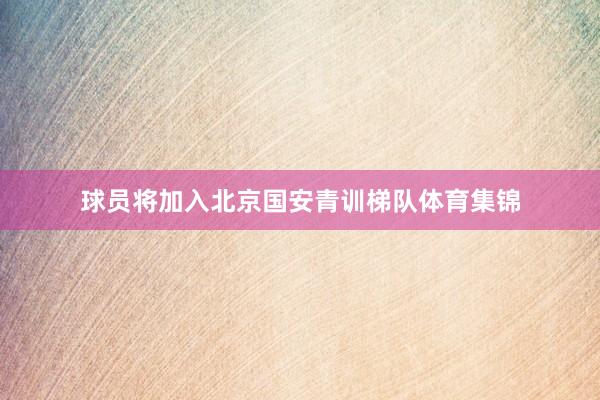 球员将加入北京国安青训梯队体育集锦