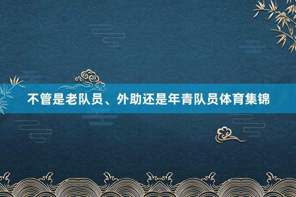 不管是老队员、外助还是年青队员体育集锦