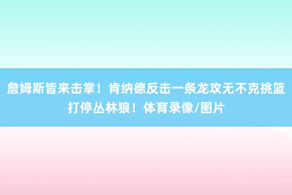 詹姆斯皆来击掌！肯纳德反击一条龙攻无不克挑篮打停丛林狼！体育录像/图片