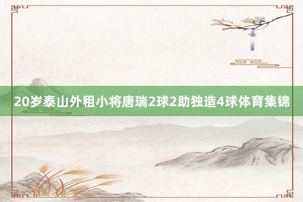 20岁泰山外租小将唐瑞2球2助独造4球体育集锦